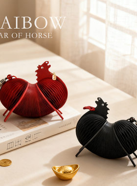 生肖马蜂窝纸桌面摆件新年装饰品场景氛围布置2026马年春节过年