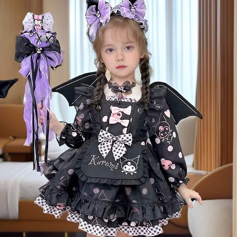 万圣节儿童服装cos服库洛米洛丽塔公主裙女童裙子衣服配饰服饰