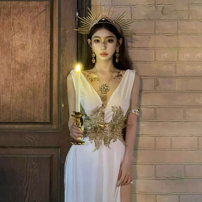 万圣节cosplay服装女无袖连衣裙成人女装日常可穿装扮衣服高级感