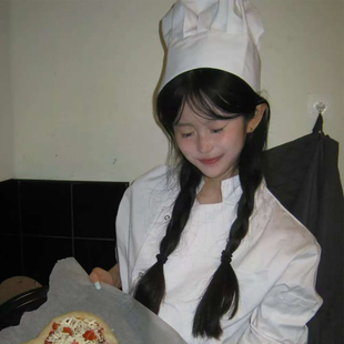 料理鼠王厨师帽万圣节cos装扮成人造型拍照道具蘑菇帽2025新款