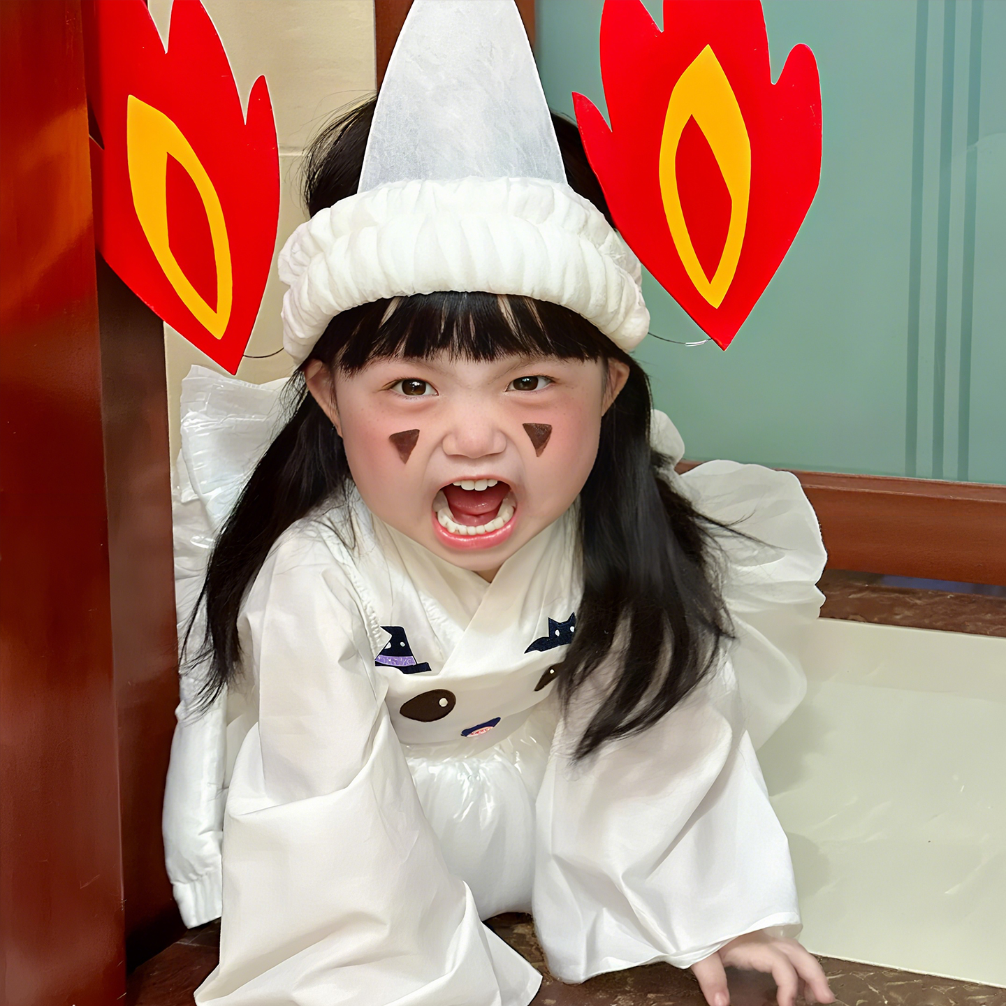 万圣节儿童服装女童女孩衣服宝宝cosplay装扮可爱幽灵裙子服饰