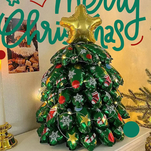 气球圣诞树桌面摆件圣诞装饰