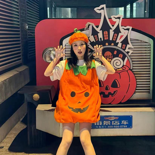 爱新奇万圣节服装成人南瓜饰