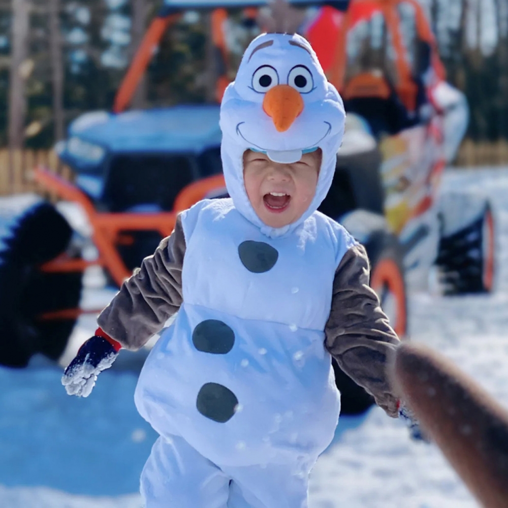 万圣节儿童服装雪宝cos装扮冰雪奇缘动画角色扮演雪人衣服饰可爱