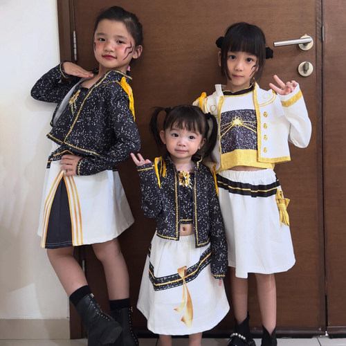 kpop猎魔女团童装万圣节儿童服装服饰cos服装扮衣服2026女童演出