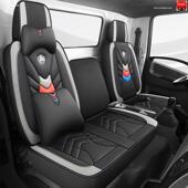 陕汽德龙Z1 K1后浪G1G3轻卡K3000K5000轩德E9X9翼9货车皮革坐垫套