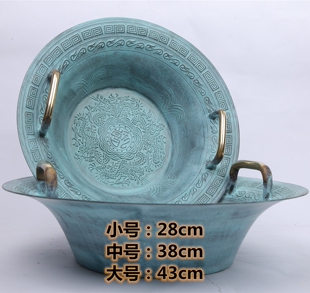 中式周制汉唐桌婚礼青铜酒壶中国风道具摆件博山炉沃舆礼器孔雀杯