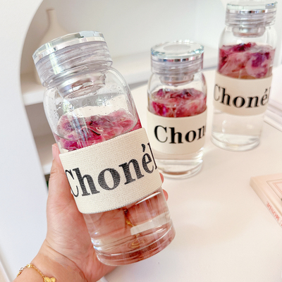 钻石盖茶隔玻璃杯可泡茶耐高温