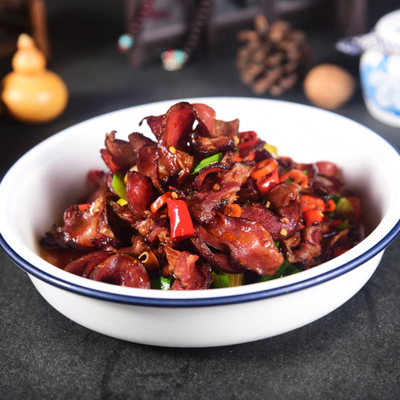 烟熏腊猪舌头猪口条酒店饭店用特色湘菜原料半成品菜冷冻冰冻食材