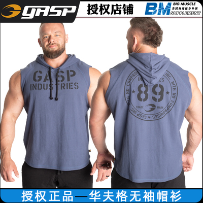 无袖训练服GASP健身健美修身