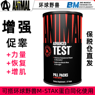 TEST环球野兽健身促睾酮前体合成代谢 Animal 美国原装 Universal