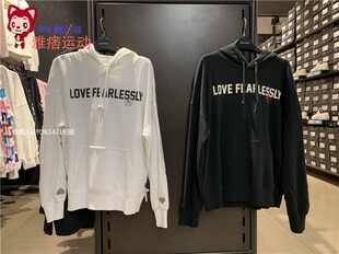 匡威Converse专柜正品女款字母印花休闲运动连帽套头卫衣10020733