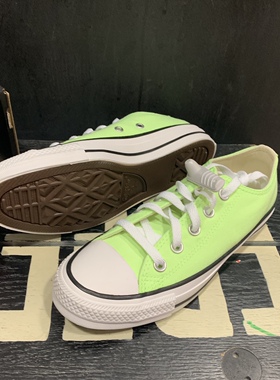 Converse匡威正品all star低帮荧光绿男鞋女鞋帆布休闲鞋A03797