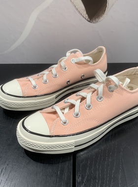Converse匡威正品1970s 低帮男鞋女鞋帆布休闲鞋粉橙色A03448