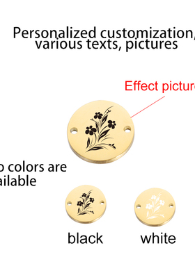 diy圆片饰品配件吊坠可定制logo