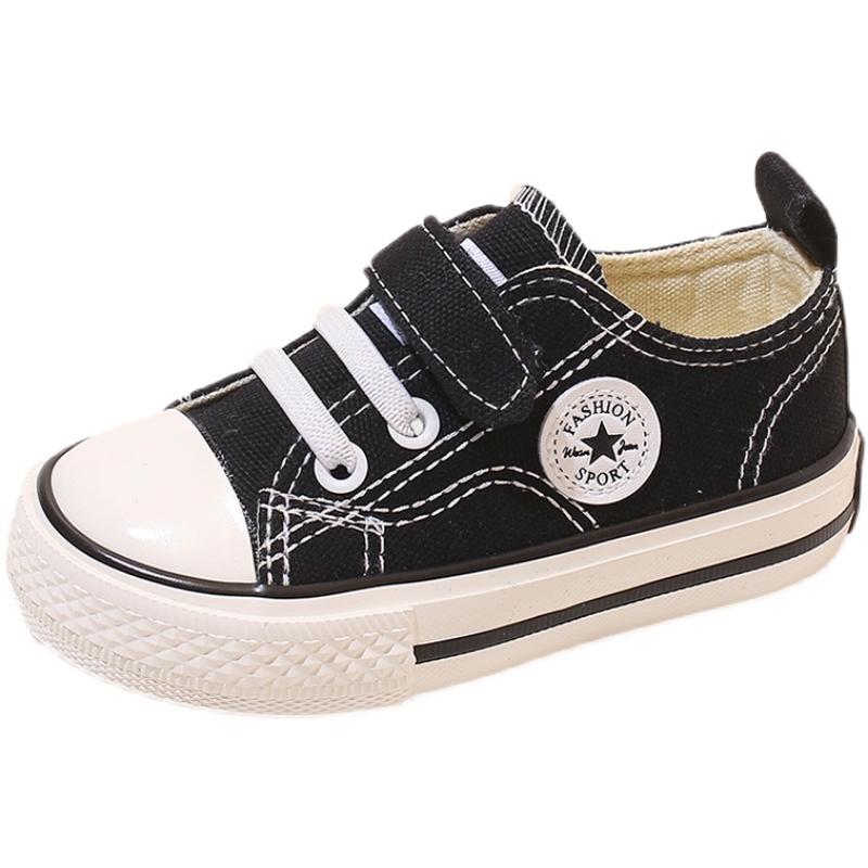 2024 spring new Korean version of children's board shoes, boys' canvas shoes, versatile, baby girls, casual shoes, children's cloth shoes