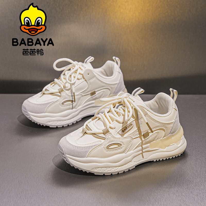 网面厚底儿童休闲鞋芭芭鸭百搭