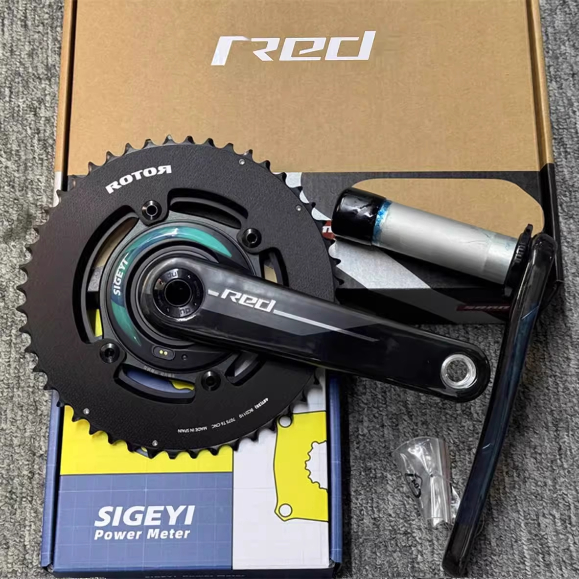 行货Sram Red axs D1 E1新款 Sigeyi Axo 功率计牙盘 碳纤维曲柄