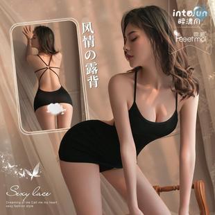 很辣衣服 短裙户外旗袍模特惊艳ol妖女裙睡衣 连衣裙包臀超辣套装