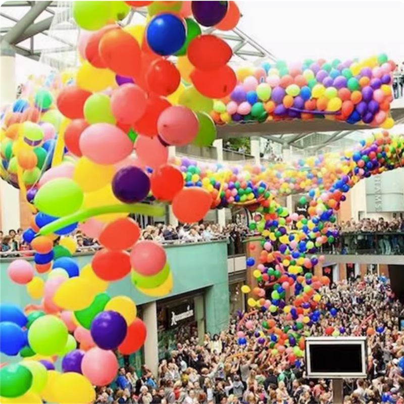 38节场景布置气球仪式感放飞气球手拿飘空气球装饰道具氦气罐安全
