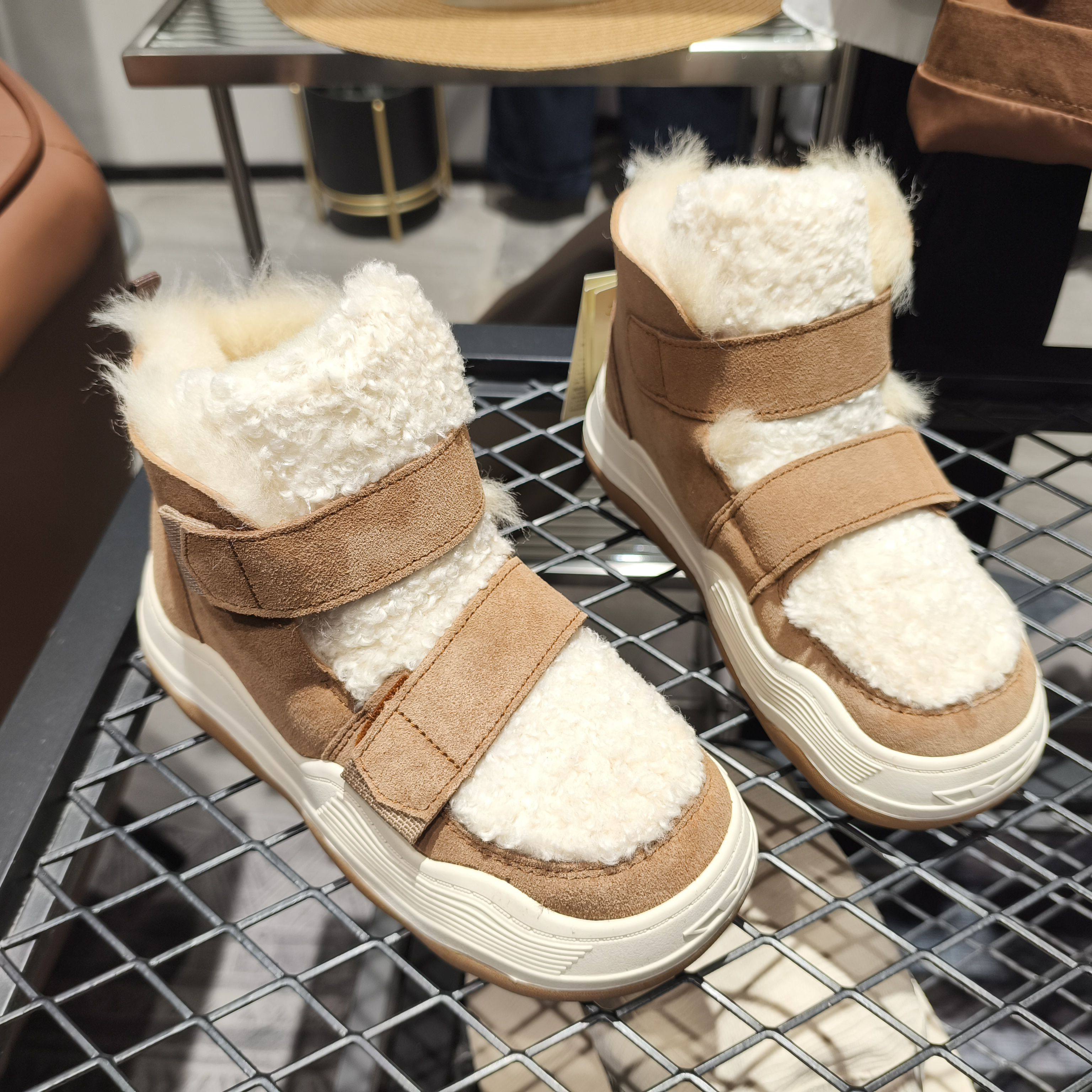 快乐玛丽雪地靴女24冬季款皮毛一体短筒靴加绒加厚棉鞋女87351W,女鞋,时尚雪地靴,淘宝优惠券,粉丝福利购,淘宝优惠卷