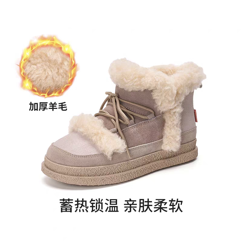 玛丽女鞋雪地靴女2026冬季新时尚雪地靴