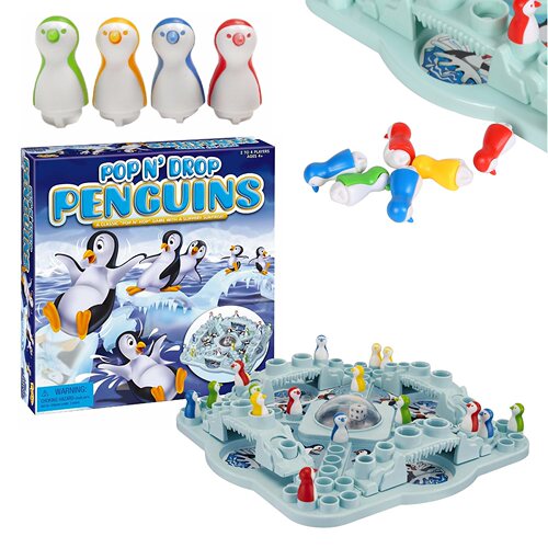 Pop 'n Drop Penguins冰块企鹅蹦蹦跳四子棋桌面游戏棋盘儿童玩具