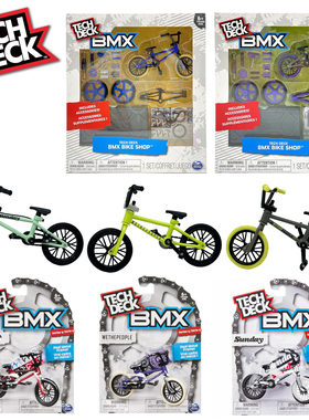 TECH DECK BMX Finger Bike车轮联动合金自行车模型迷你手指单车