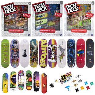 Tech Deck世嘉专业手指滑板翻T可换轴承桥滑轮面板配件工具补充装