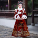 儿童冬季 过年拜年服冬装 加绒加厚汉服 马面裙新年套装 国风女童唐装