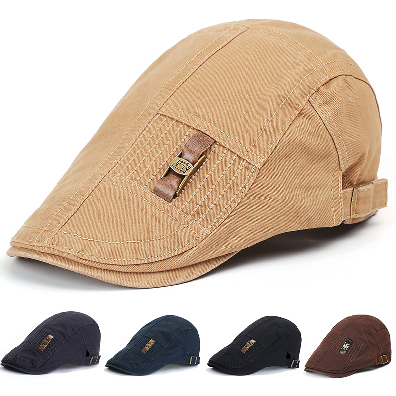 帽子男春夏季贝雷帽时尚户外防晒鸭舌帽潮流复古夏天遮阳帽前进帽