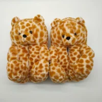 Туфли плюшевого мишки с леопардовым принтом