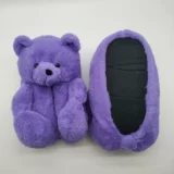 Крест -бортовые плюшевые тапочки милый плюшевый медвеж