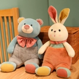 Оригинальный плюшевый кролик, игрушка, милая тряпичная кукла, подушка для обнимания для друга, подарок на день рождения