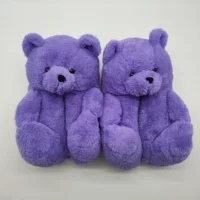 Пурпурные туфли с плюшевым мишкой