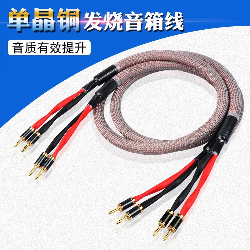美国怪兽m24s发烧级HIFIAV喇叭线