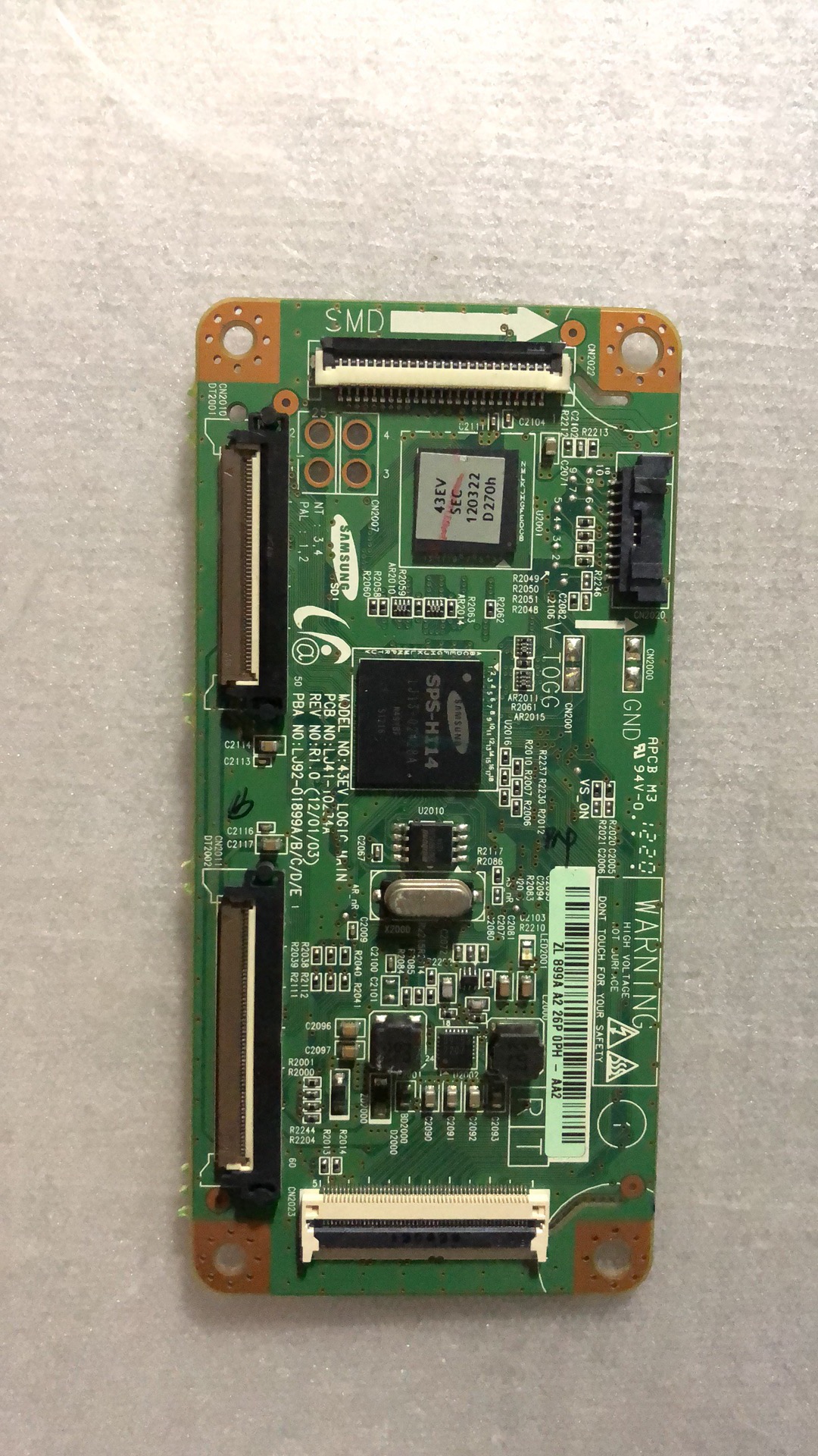三星 PS43E400U1R 逻辑板 LJ41-10234A LJ92-01899A 屏S43SD-YB01