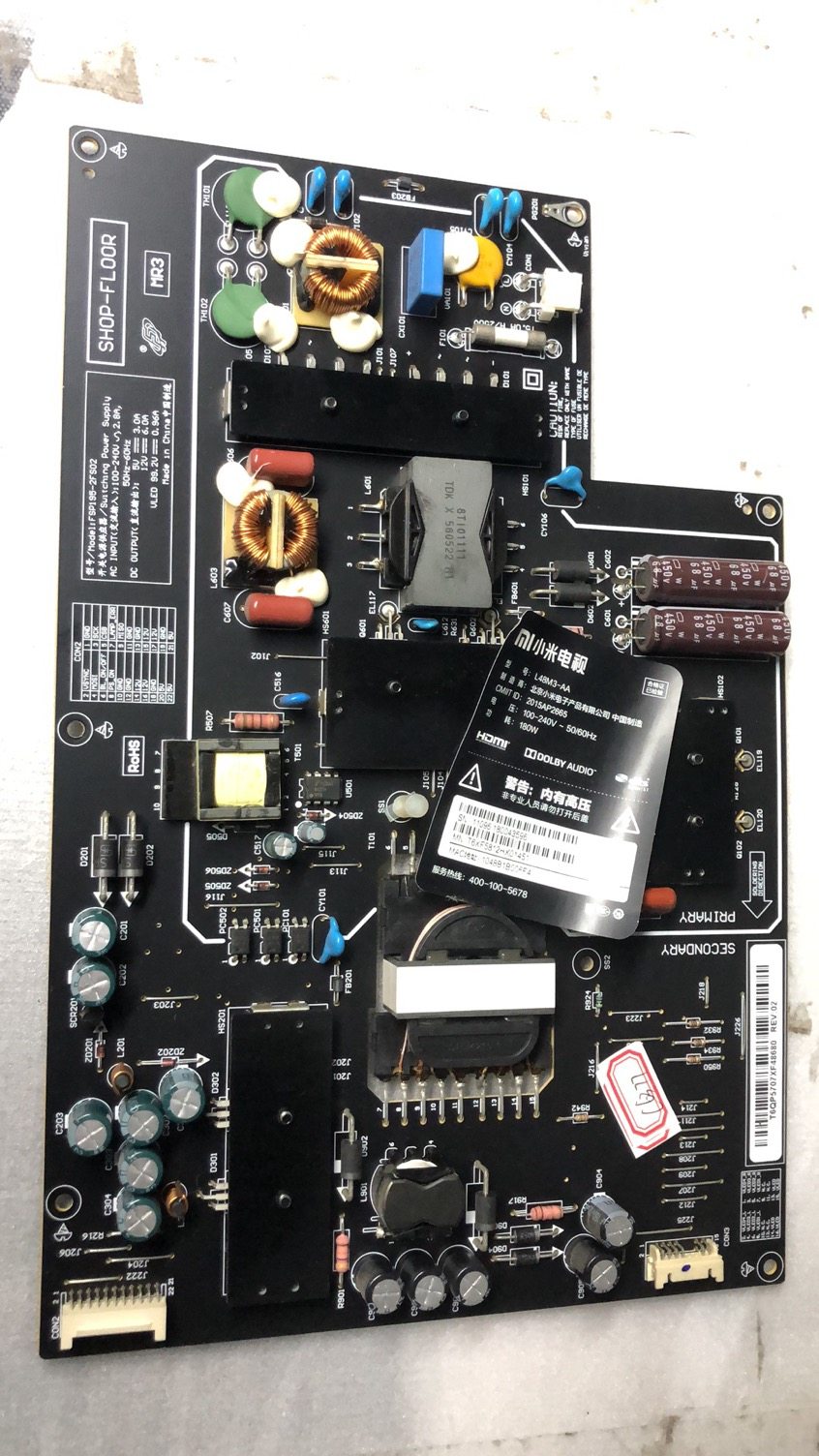 原装小米L55M2-AA L48M3-AA液晶电视 电源板PSLH191A01X REV