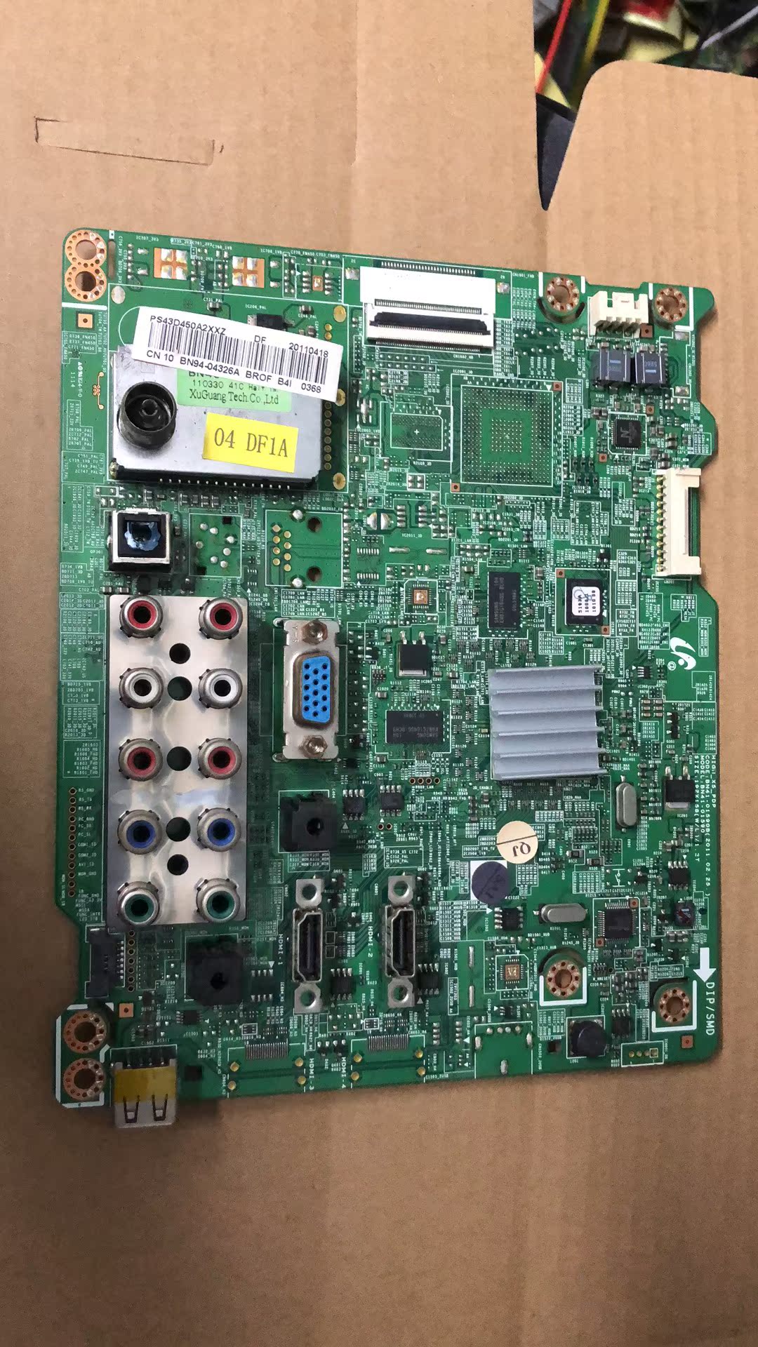原装 三星PS43D450A2主板 BN41-01590B 配屏S43AX-YD11 实拍图