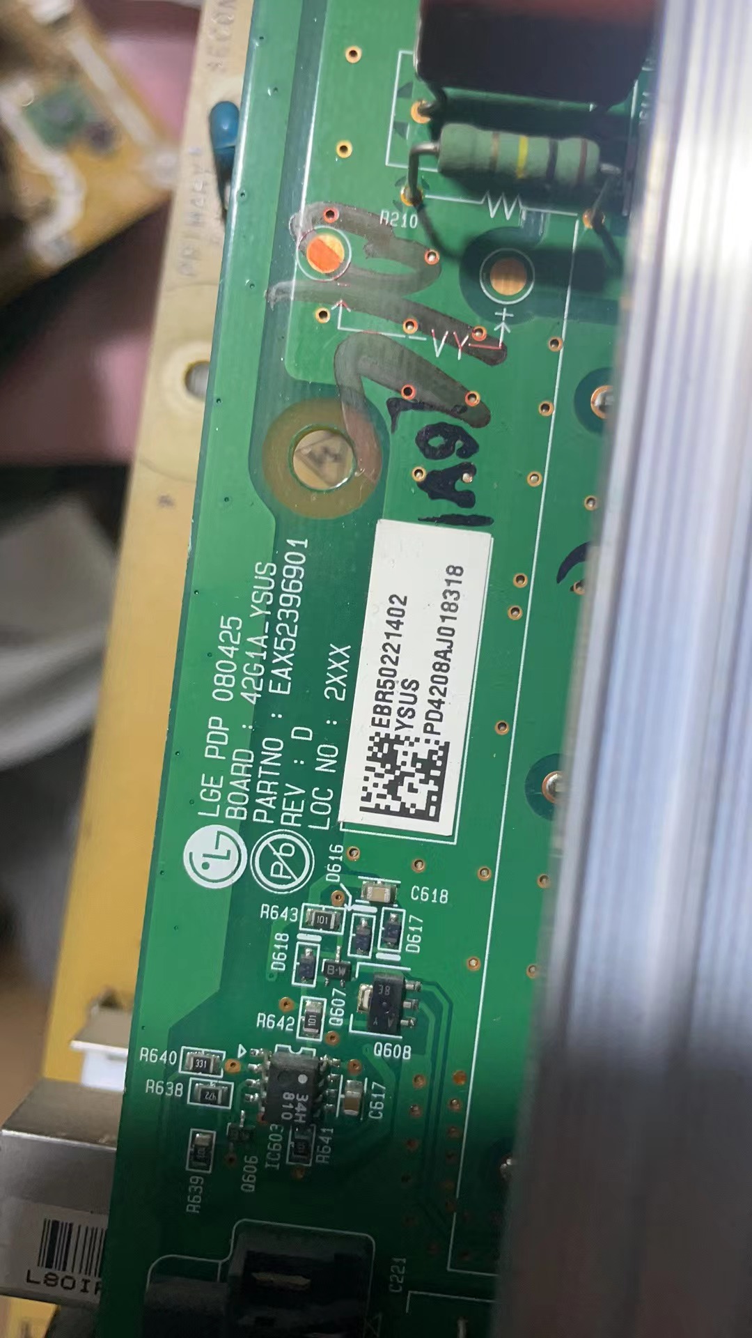 原装LG 42G1A-YSUS Y板EBR54740702 EAX52396901