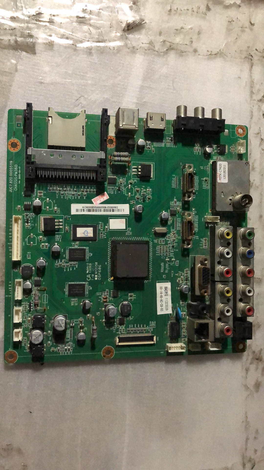 原装长虹 3D43A5000I 主板 JUC7.820.00055119 配屏 S43AX-YB01