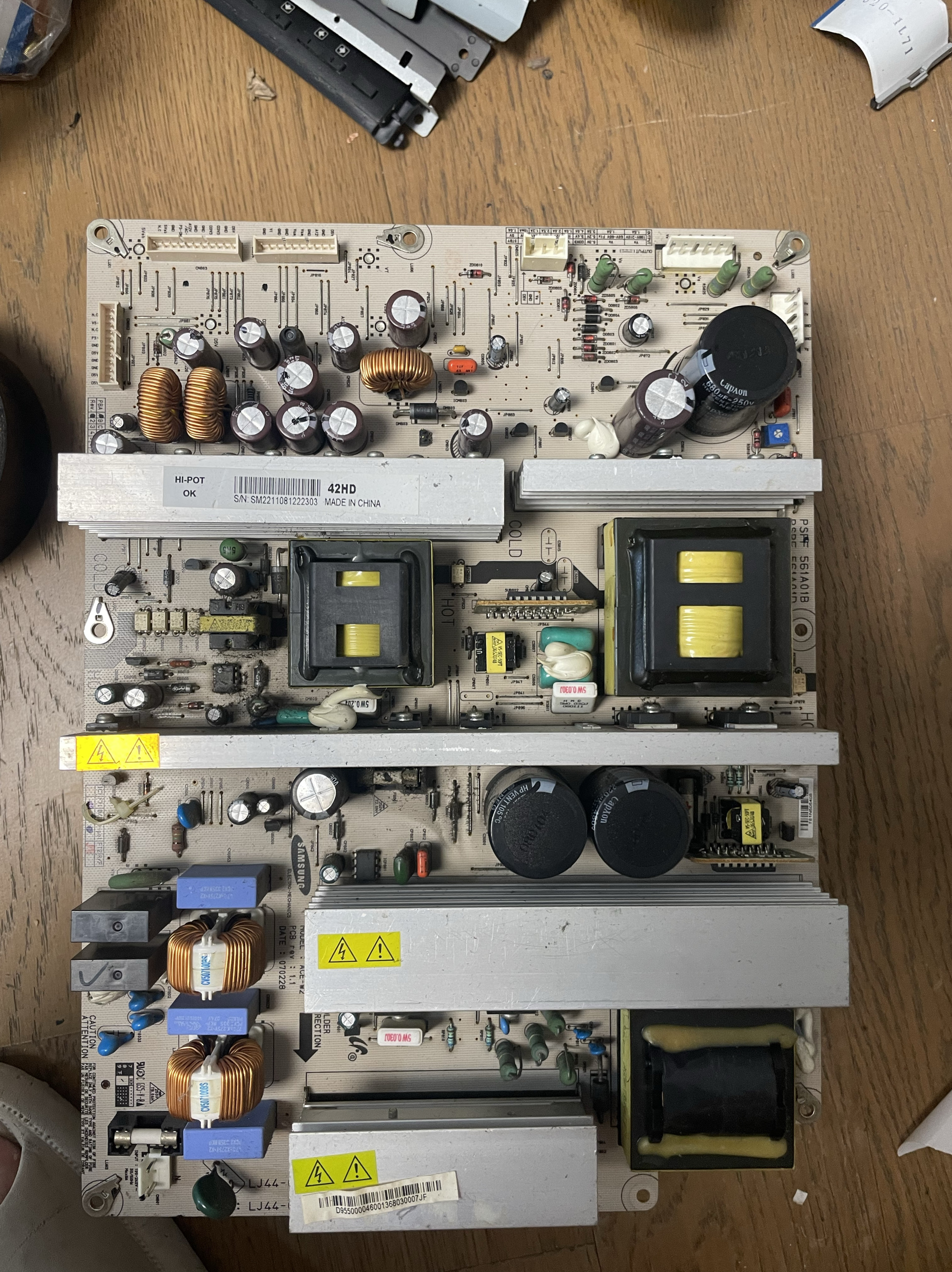 原装三星等离子42寸电源板PSPF 561A01B LJ44-00133A LJ44-00133B