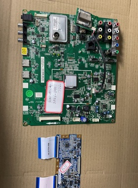 屏线实物图TCL L46P10FBEG主板40-01MS58-MAC2XG屏T460HW03