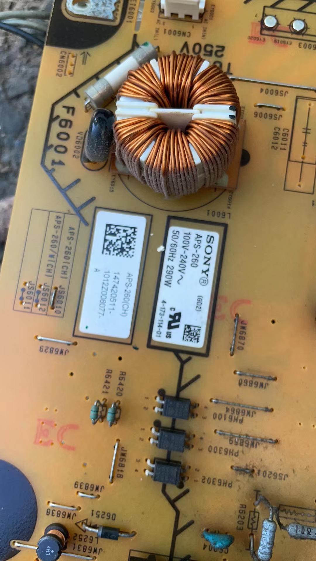 原装索尼KLV-46EX500 46EX400 电源板 1-881-519-11 APS-260(CH)