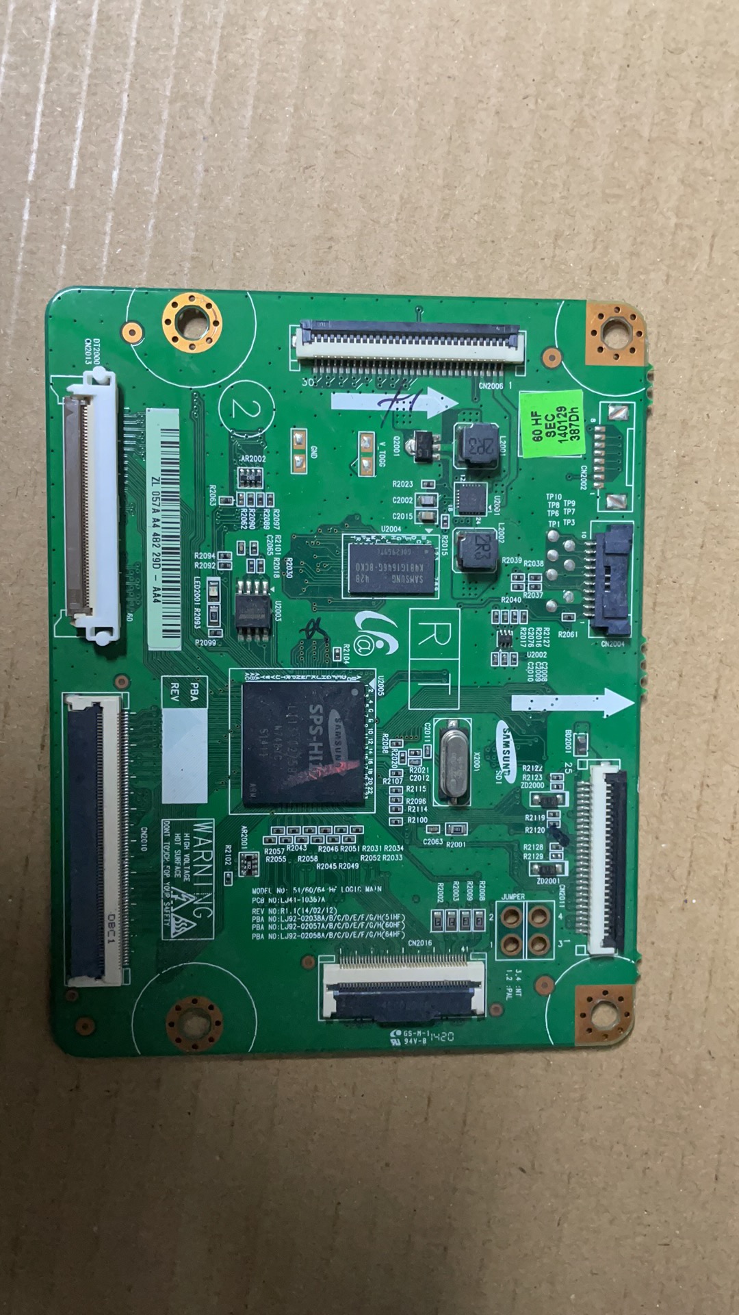 三星PA60H5000AJ逻辑板LJ41-10367A LJ92-02057A屏S60FH-YB06实拍