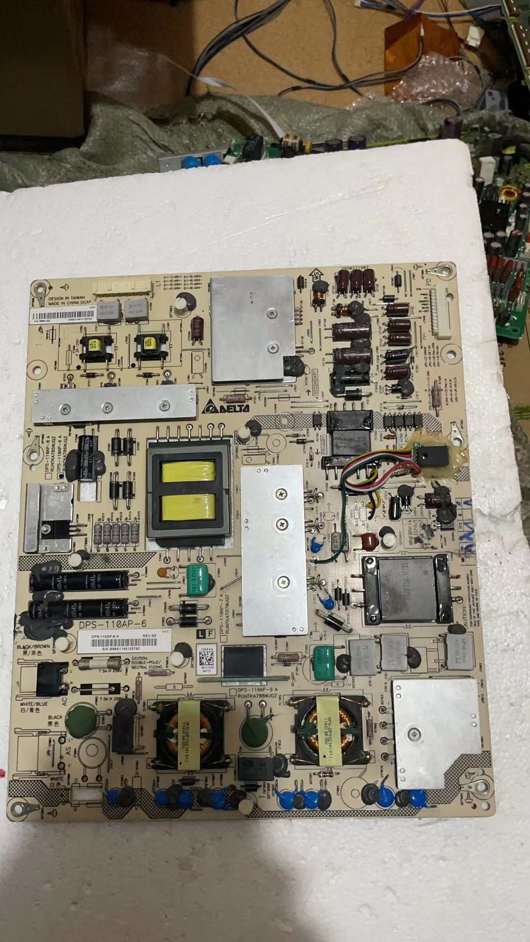 夏普LCD-40LX730A/830A/830H电源板RUNTKA786WJQZ DPS-110AP-6A