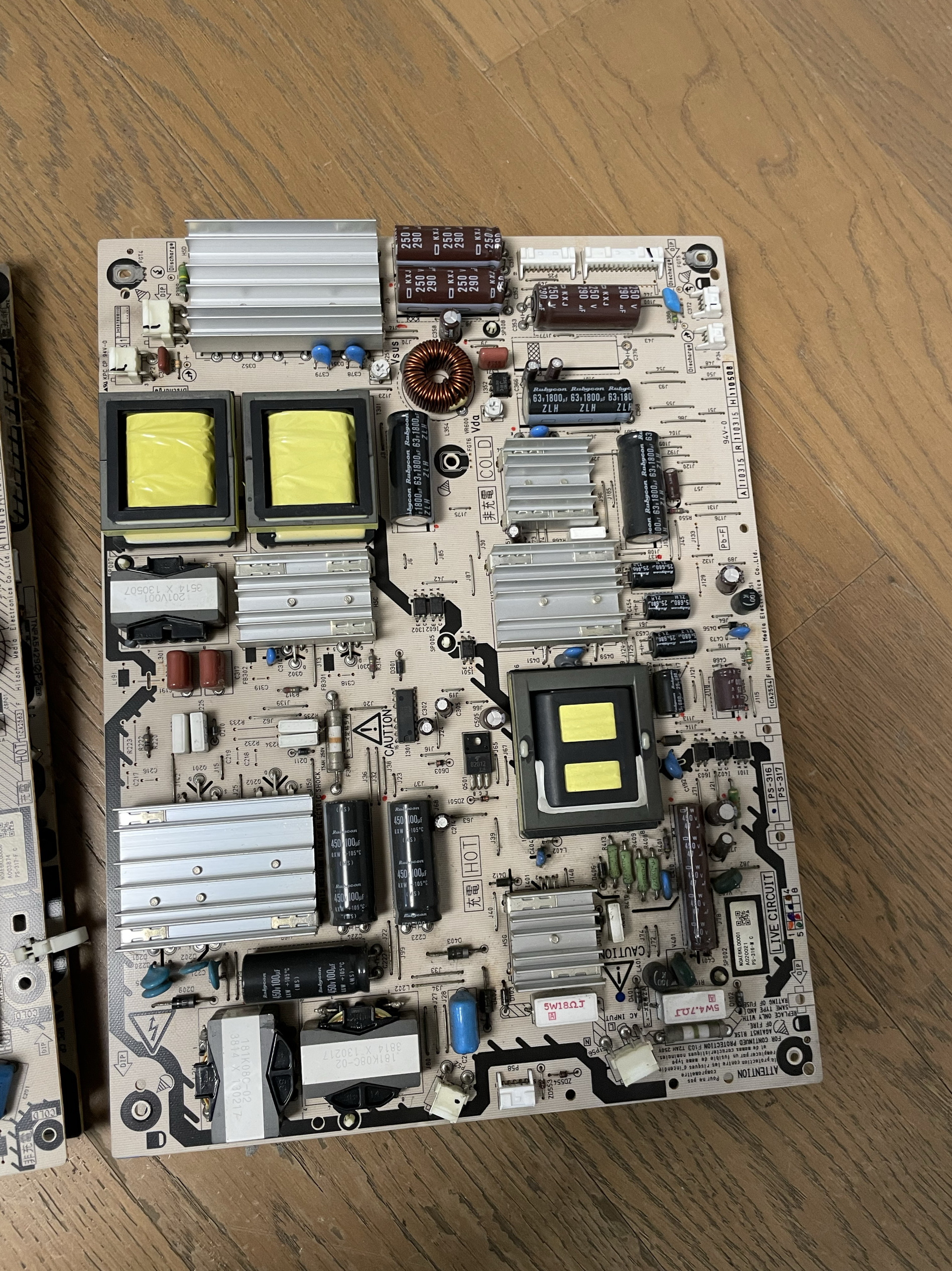 原松下TH-P55VT31C TH-P55GT32C电源板PS-317-M C测好