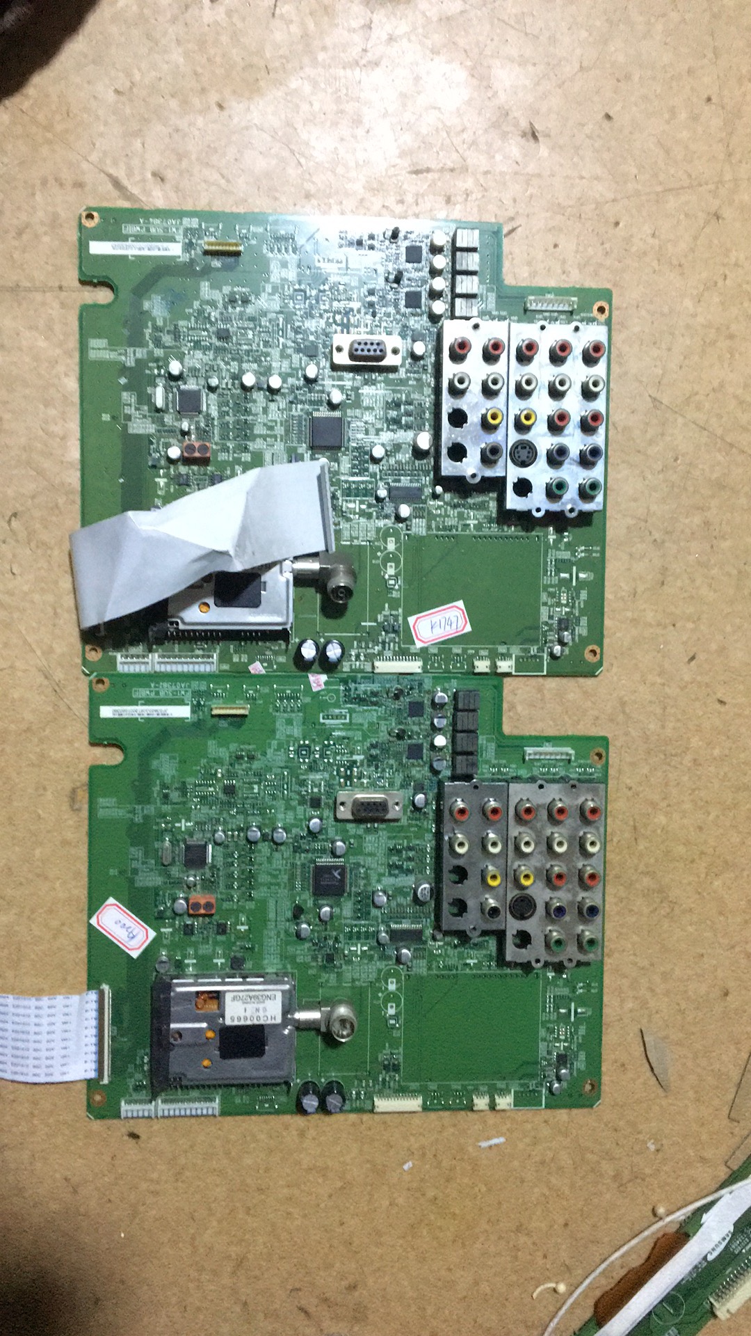 日立 42PD9570TC 信号板 AV板 JA07384-A JP53822G JA07382-A