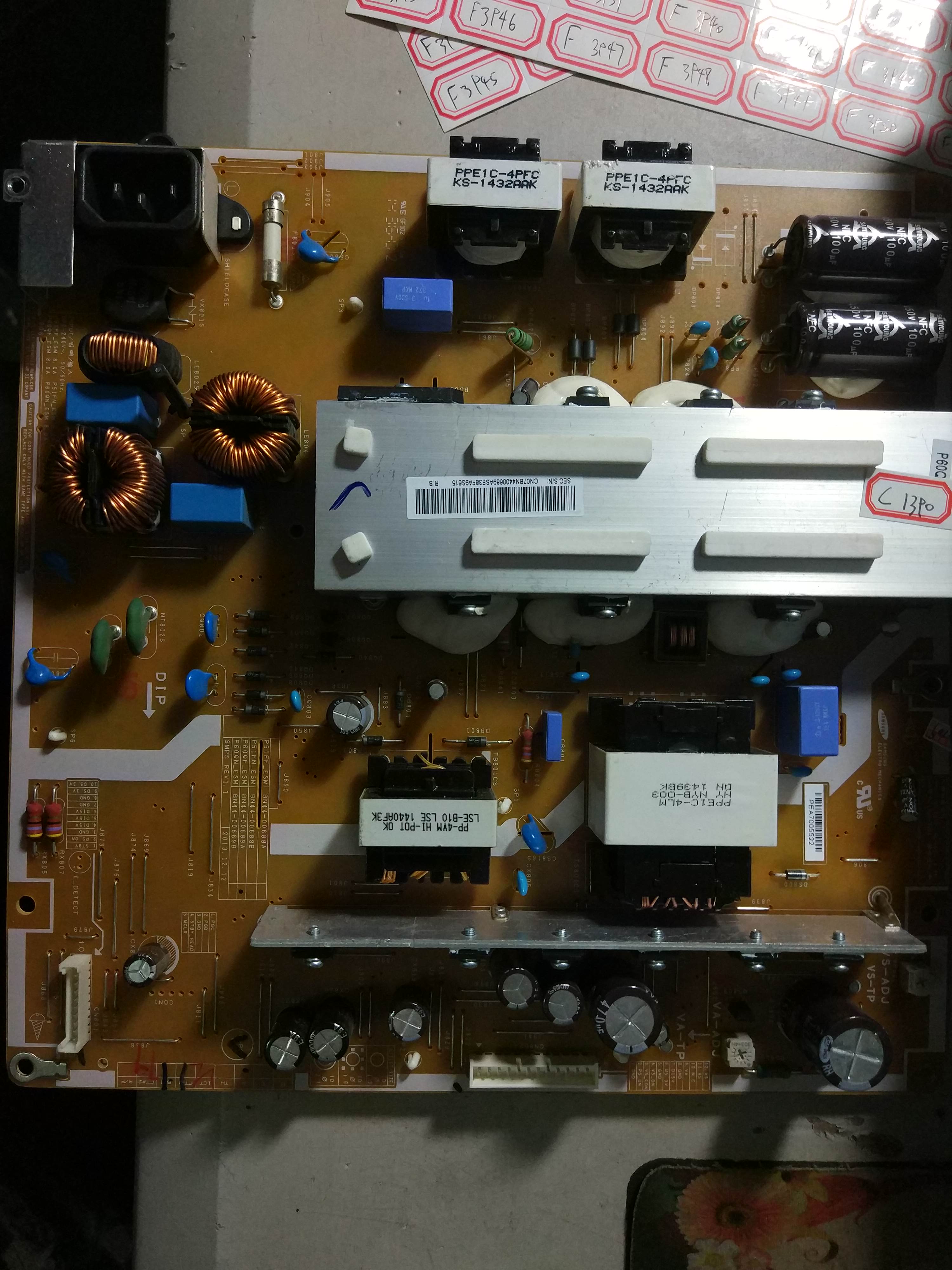 原装三星 PA60H5000AJ 电源板 BN44-00689A P60QF-ESM 实物图拍摄