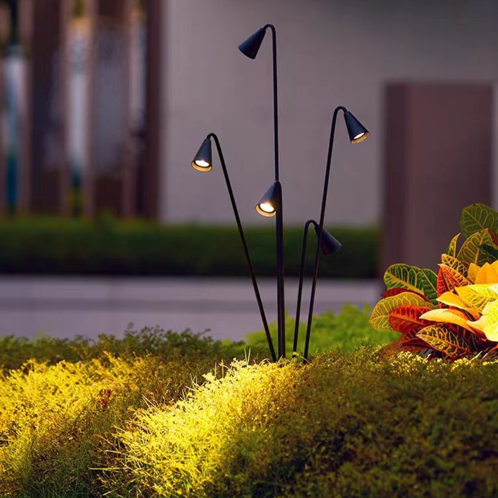 低压24V暖光小喇叭灯现代简约铝